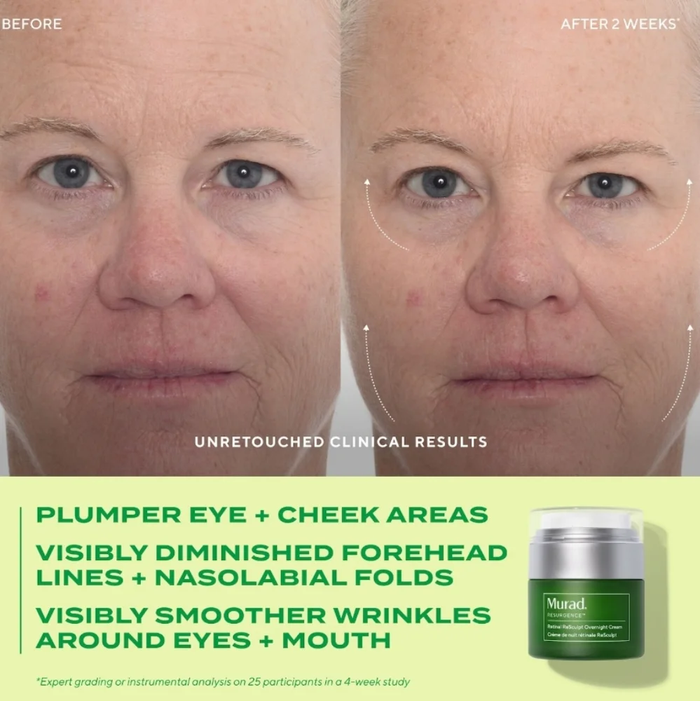 NWOB MURAD RETINAL RESCULPT OVERNIGHT CREAM - Picture 7 of 12